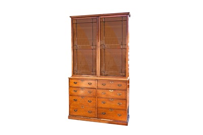 Lot 102 - A GEORGE III MAHOGANY BOOKCASE, LATE 18TH CENTURY