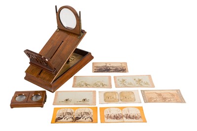 Lot 36 - A Tabletop Graphoscope Viewer with a Good Selection of Cards