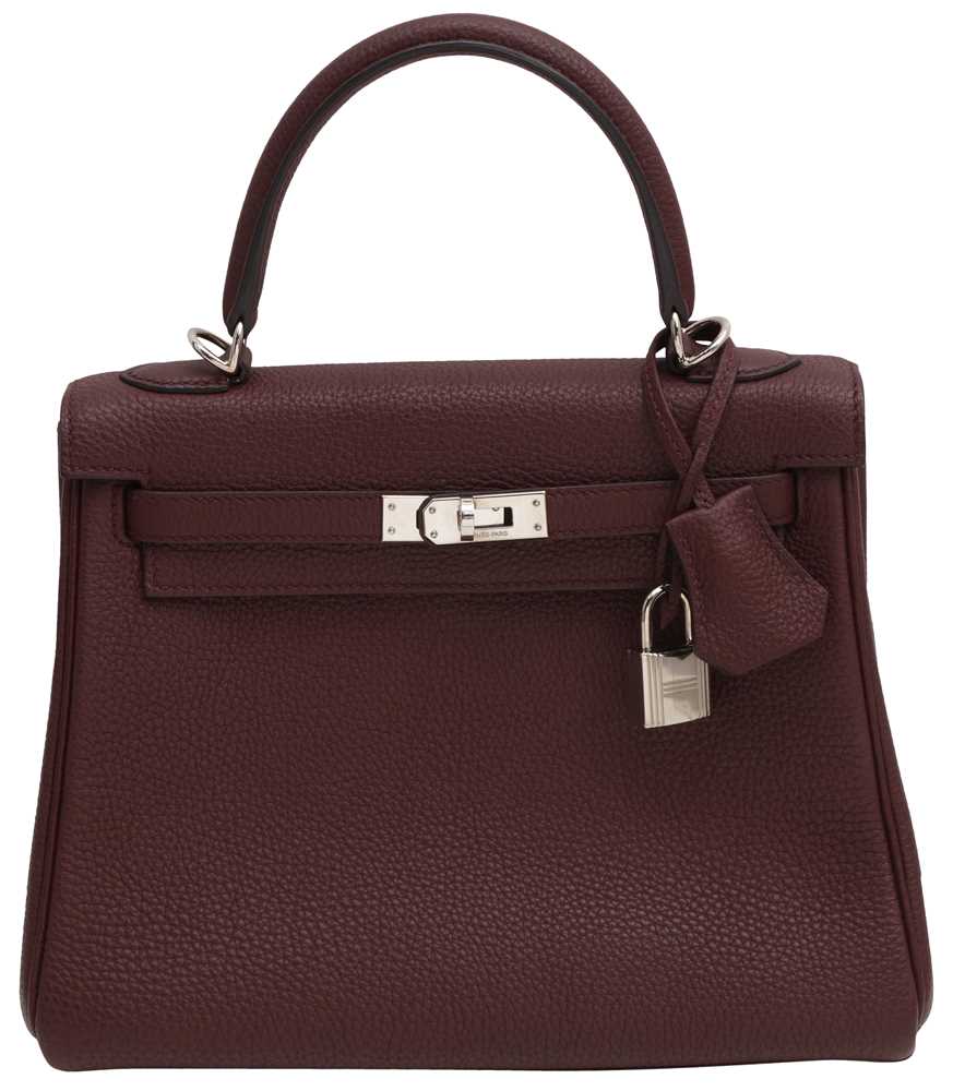Lot 33 - Hermès Rouge Sellier Togo Kelly Retourne 25