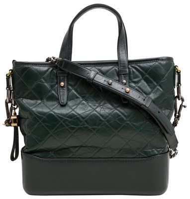Lot 89 - Chanel Dark Green Medium Gabrielle Hobo Bag