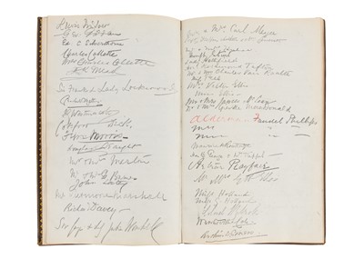Lot 118 - Visitor's Book.- 1 May 1896