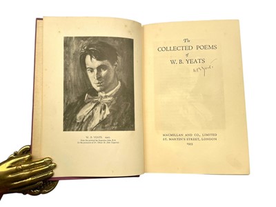 Lot 145 - Yeats. Collected Poems, Signed by the Author, 1935