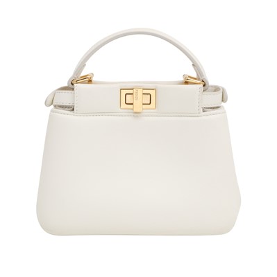 Lot 191 - Fendi White Peekaboo Iconic XS