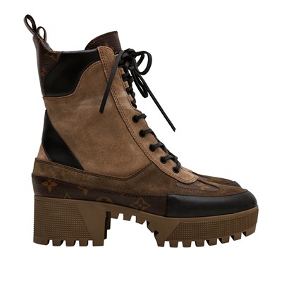 Lot 107 - Louis Vuitton Khaki Laureate Desert Boot - Size 39