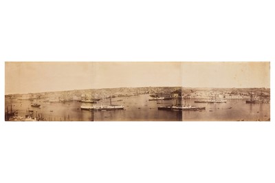 Lot 98 - HARBOUR SCENE PANORAMA, c.1880