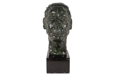 Lot 156 - mid-20th century continental school, a bronze bust of a gentleman