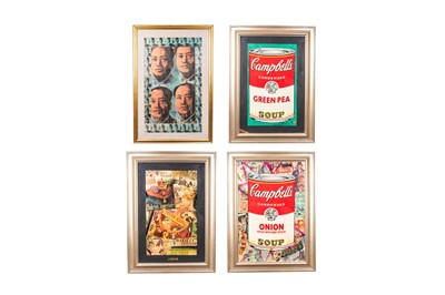Lot 412 - A group of four Pop Art style mixed media prints