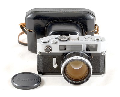 Lot 254 - Canon 7s Rangefinder Camera & FAST f1.2 Lens.