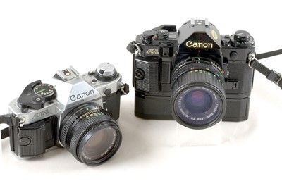Lot 265 - Canon A-1 & AE-1 Program Cameras.