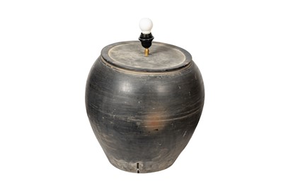 Lot 404 - ANTON & K, CHINESE POTTERY TABLE LAMP