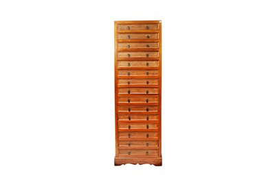 Lot 79 - A CONTEMPORARY CHINESE HARDWOOD CHEST OF DRAWERS