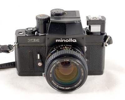 Lot 263 - Minolta XM Film Camera & 50mm f1.4 Rokkor Lens.