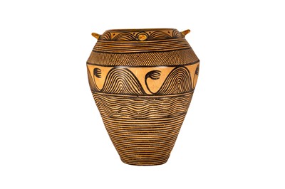 Lot 65 - A CHINESE NEOLITHIC STYLE EARTHENWARE VASE OR JAR
