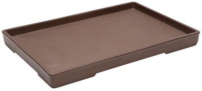 Lot 955 - A CHINESE YIXING TEA TRAY