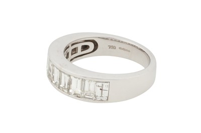 Lot 235 - A HALF ETERNITY DIAMOND RING, CIRCA 2005