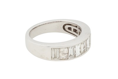 Lot 235 - A HALF ETERNITY DIAMOND RING, CIRCA 2005