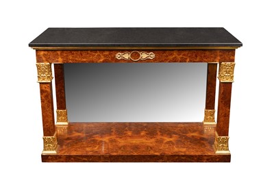 Lot 93 - A FRENCH EMPIRE STYLE CONSOLE TABLE, 20TH CENTURY