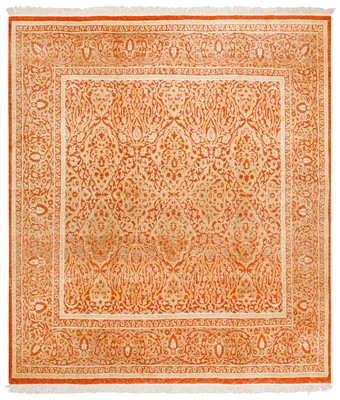 Lot 80 - A FINE TABRIZ DESIGN CARPET