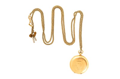 Lot 305 - TOBIAS - 14K GOLD FULL HUNTER FOB WATCH