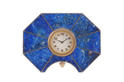Lot 55 - A George V sterling silver desk timepiece or clock, London 1924 by Henry Griffith and Sons Ltd