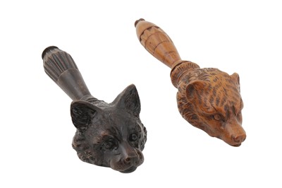 Lot 262 - TWO LATE 19TH CENTURY NOVELTY BLACK FOREST CARVED WOOD NUTCRACKERS