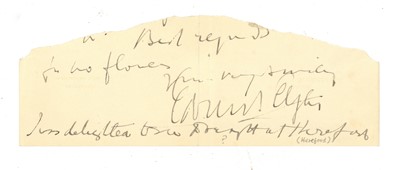 Lot 354 - Elgar (Edward)