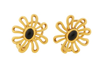 Lot 91 - PALOMA PICASSO FOR TIFFANY & CO. | A PAIR OF DAISY STUD EARRINGS