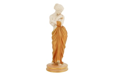 Lot 110 - JAMES HADLEY (BRITISH, 1837-1903) FOR ROYAL WORCESTER, PORCELAIN FIGURE OF 'JOY'