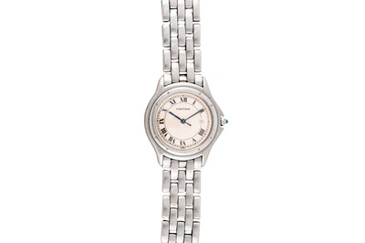 Lot 348 - MEN'S CARTIER BRACELET WATCH