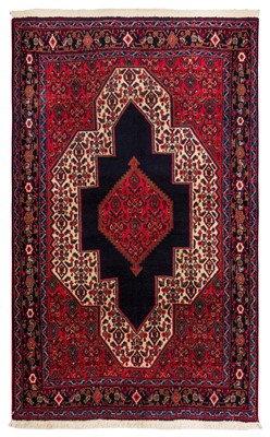 Lot 6 - A FINE SENNEH RUG, WEST PERSIA