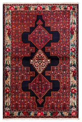 Lot 56 - A FINE SENNEH RUG, WEST PERSIA