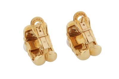 Lot 95 - BULGARI Ι A PAIR OF BULGARI EARRINGS