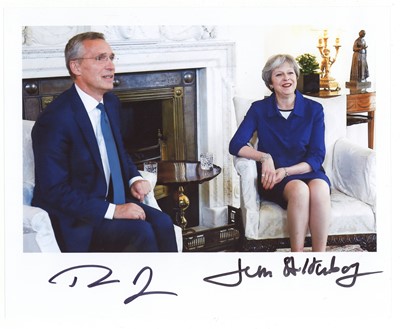 Lot 493 - British Prime Ministers.- Theresa May and Boris Johnson
