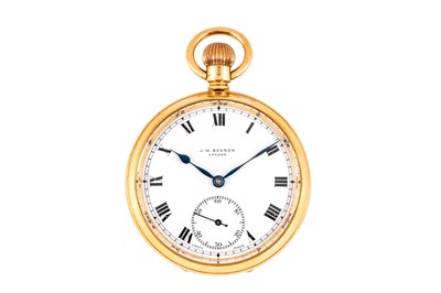 Lot 318 - J.W.BENSON - OPEN-FACED POCKET WATCH