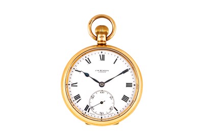 Lot 319 - J.W.BENSON - OPEN-FACED POCKET WATCH