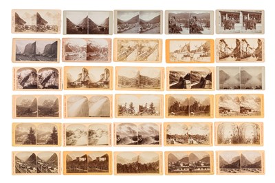 Lot 49 - Swiss & Italian Alpine Stereo Cards, incl. Gabler, 1920-1930