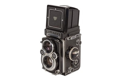 Lot 139 - A Rolleiflex 3.5F 'White Face' Medium Format TLR Camera