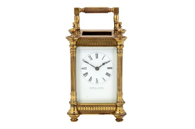 Lot 130 - A LATE 19TH CENTURY FRENCH CARRIAGE CLOCK