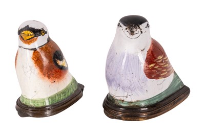 Lot 120 - Two Bilston enamel bonbonnières, late 18th century