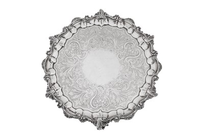 Lot 433 - A George IV sterling silver salver, London 1821 by John Wakefield