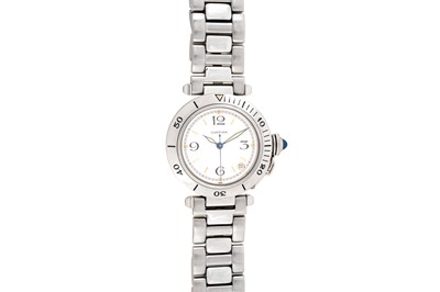 Lot 336 - CARTIER - AUTOMATIC BRACELET WATCH