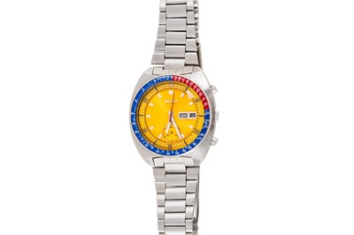 Lot 350 - MEN'S SEIKO 'PEPSI' POGUE CHRONOGRAPH BRACELET WATCH