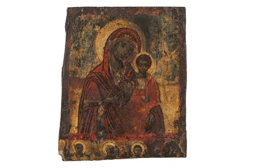 Lot 13 - RUSSIAN ICON (18TH CENTURY)