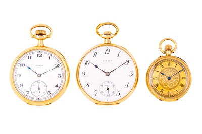 Lot 314 - ILLINOIS - GOLD OPEN-FACED POCKET WATCH