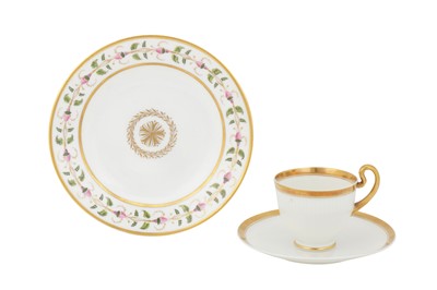 Lot 129 - A Swansea Porcelain teacup and saucer