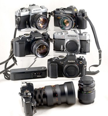 Lot 422 - Konica Cameras & Lens Collection.
