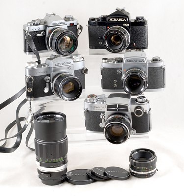 Lot 450 - Miranda Cameras & Lens Collection.