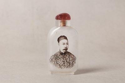 Lot 20 - A FINE AND RARE CHINESE GLASS INSIDE-PAINTED SNUFF BOTTLE BY MA SHAOXUAN (1867-1939)