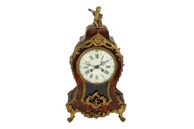 Lot 285 - A LATE 19TH CENTURY FRENCH BOULLE MANTEL CLOCK