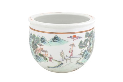 Lot 43 - A SMALL CHINESE FAMILLE-ROSE JARDINIERE